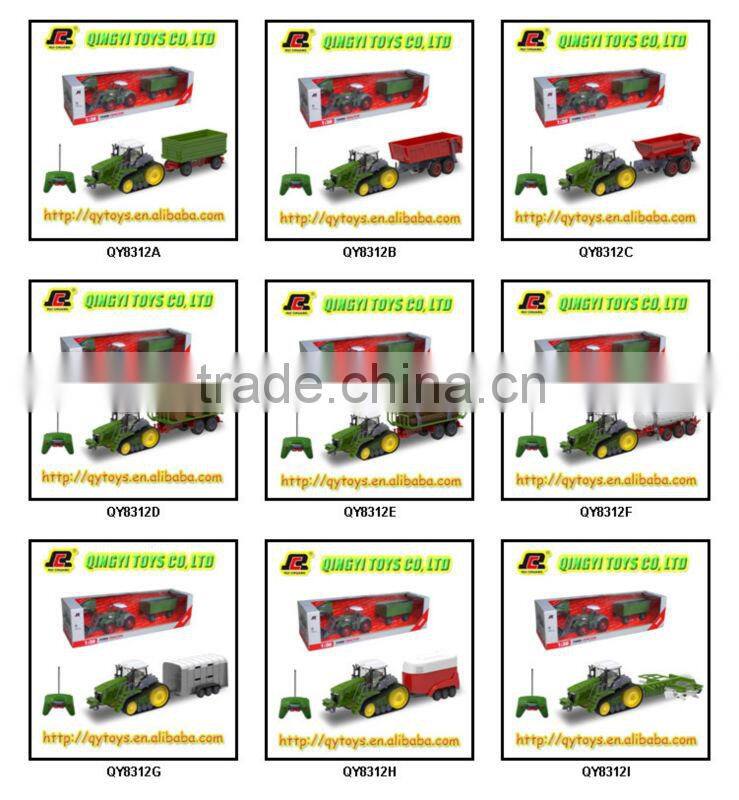 HOT!1:28 6CH RC Plastic Farm Toy Tractors with good quality and licensed