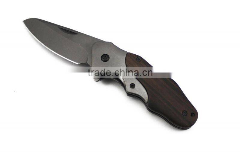 Wooden Handle Small Folding Utility Knife