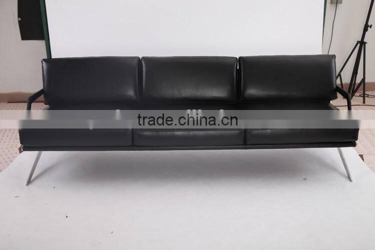 Beautiful top quality genuine leather Italian style living room DS-60 sofa