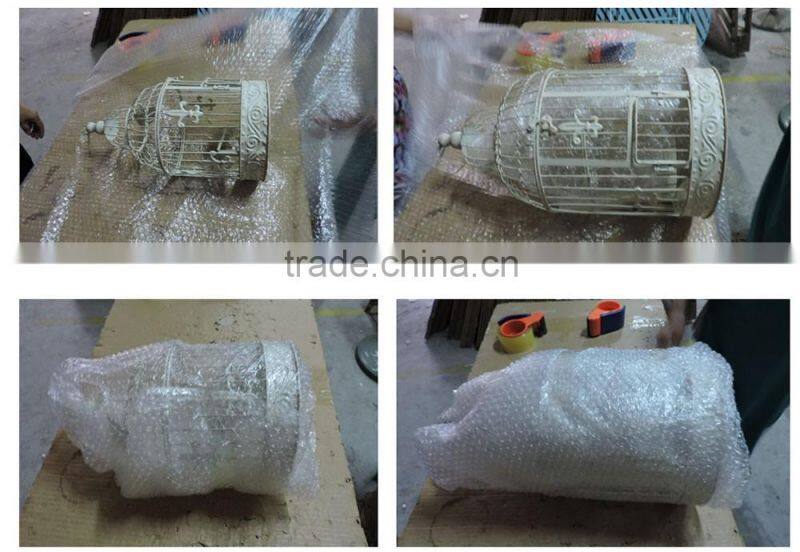 Handmade Elegant Round Wire Mesh Bird Cage