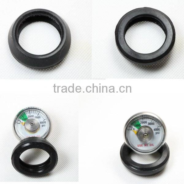 1.25 inch stainless steel case 5000 psi pressure gauge with rubber cover