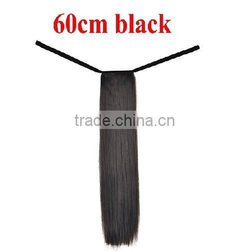 Fashion Synthetic Wrap Around Ponytail Extension Synthetic Ponytail Hair Mulitcolors