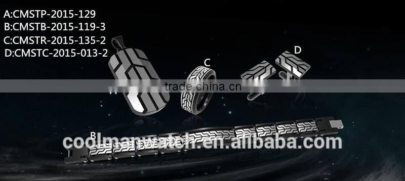 Coolman stainless steel jewelry set Barcelet fashion Barcelet jewellery