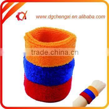 Custom Logo Colorful Sport Wrist sweatband