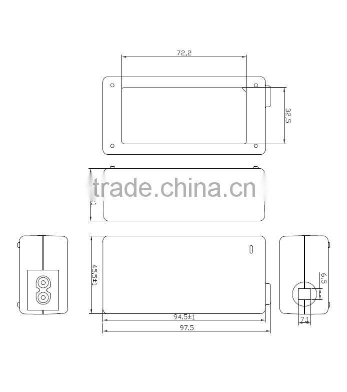 ul ce saa rohs emps 36w 48w 60w 72w ac dc adapter with power cord