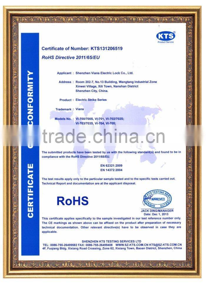 New Design glass door 12 V Standard electric lock, electric strike for access control system