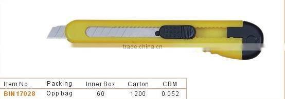 Knife cutter with plastic handle