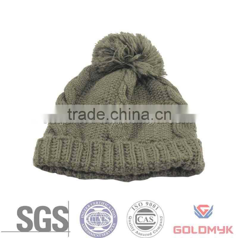 Custom Winter Hats with Ball on Top