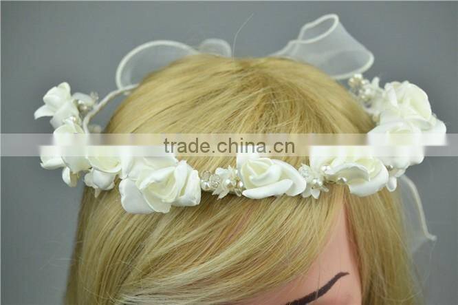 Fashion White Flowers Hair accessory indian wedding garland tassel garland new style