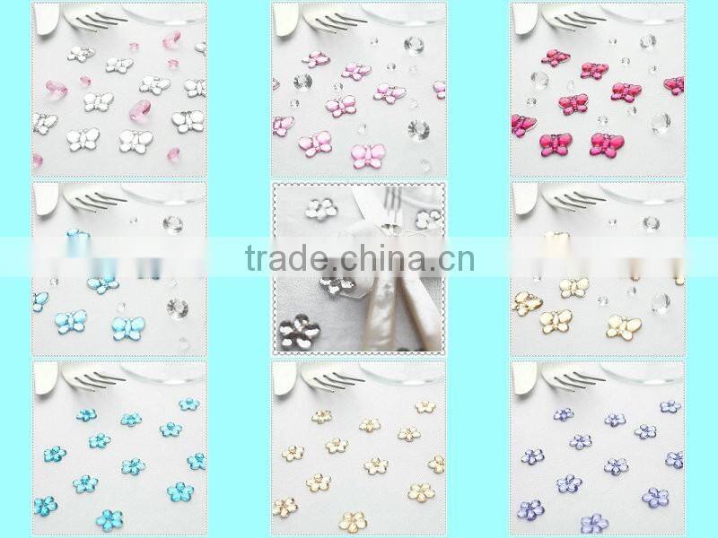 Clear Scatter Acrylic Butterfly Confetti For Wedding Decoration