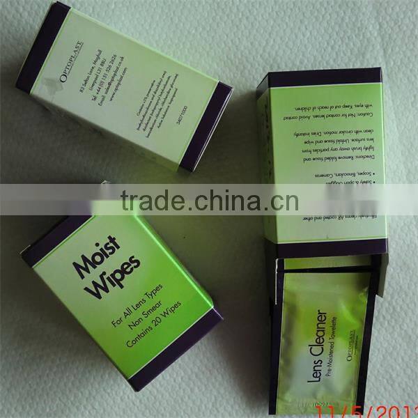 Lens Cleaner-Quick Drying Pre-moistened Wipe Pocket pack