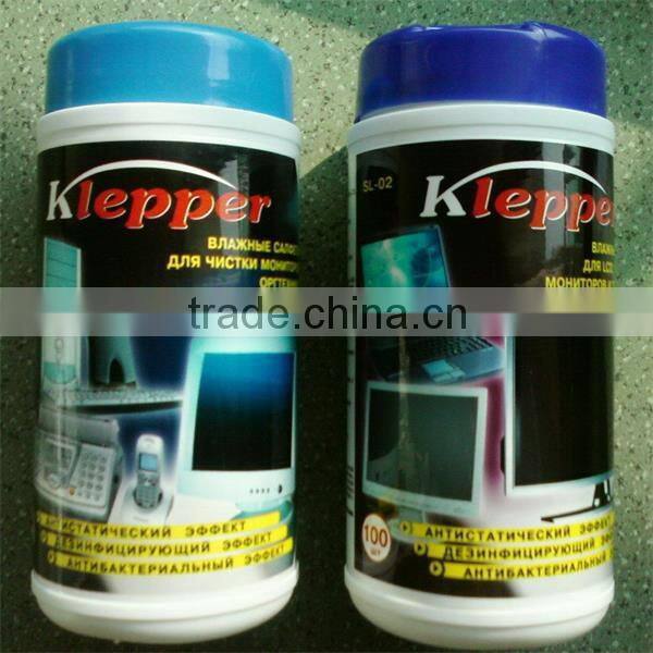 private label LCD screen wipe cleaner, China wholesale wet wipe