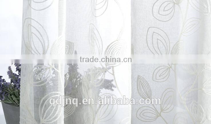 Wholesale China Elegent Patterned Modern Embroidered Sheer Voile Curtains