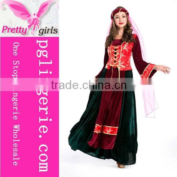 Adult Ladies Long Dress Frozen Princess Elsa Costume in halloween