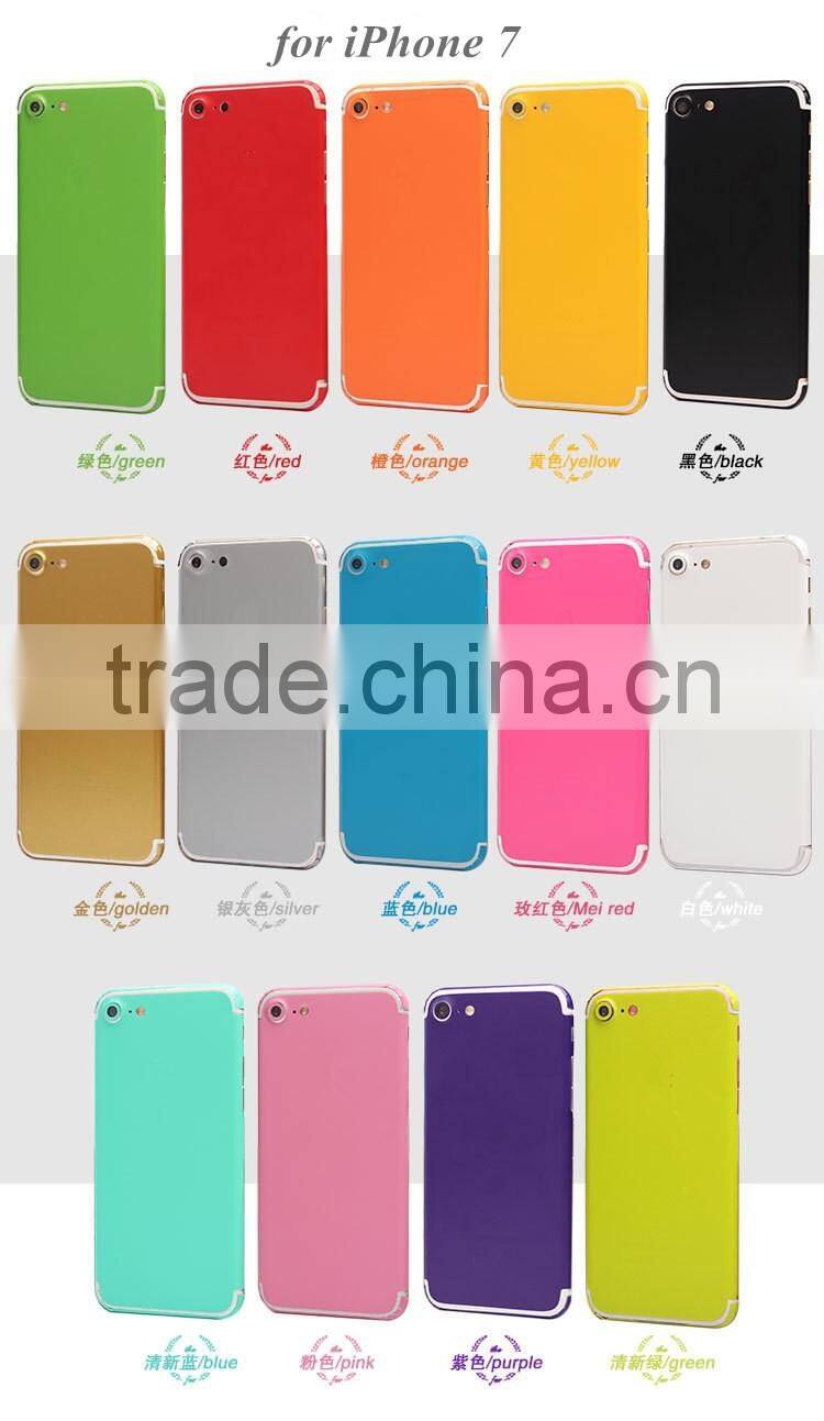 mobile phone accessories for iphone 7 colorful matte finish sticker decal skin cover
