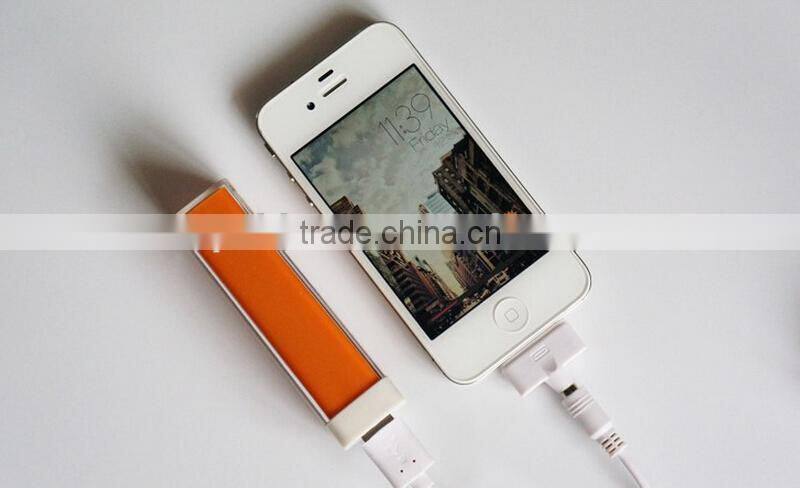2015 Best Selling Products Lipstick Power Bank 2600mah