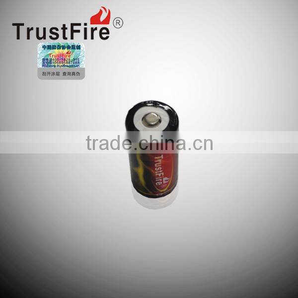 2013 trustfire tr18350 battery 3.7v li-ion battery rechargeable high voltage 3.7v 1200mah trustfire icr 18350 battery