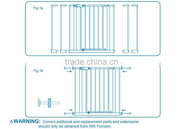 Europe standard Metal material baby child door with certificate