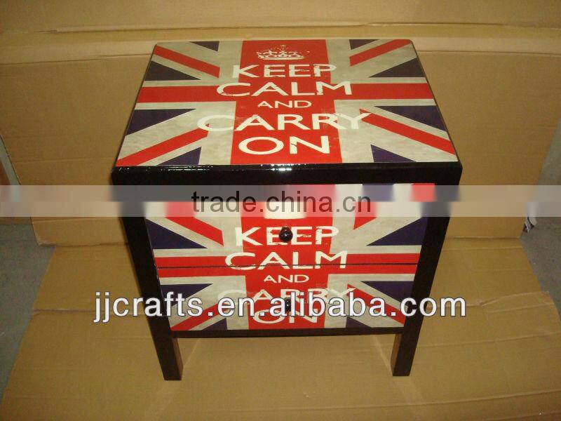 flag wooden cabinet