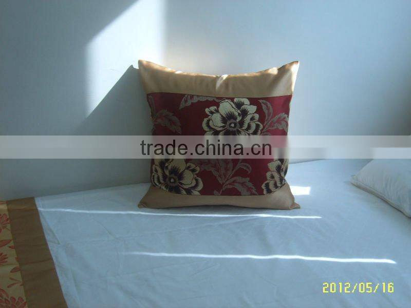 hotel feather cushion cotton fabric