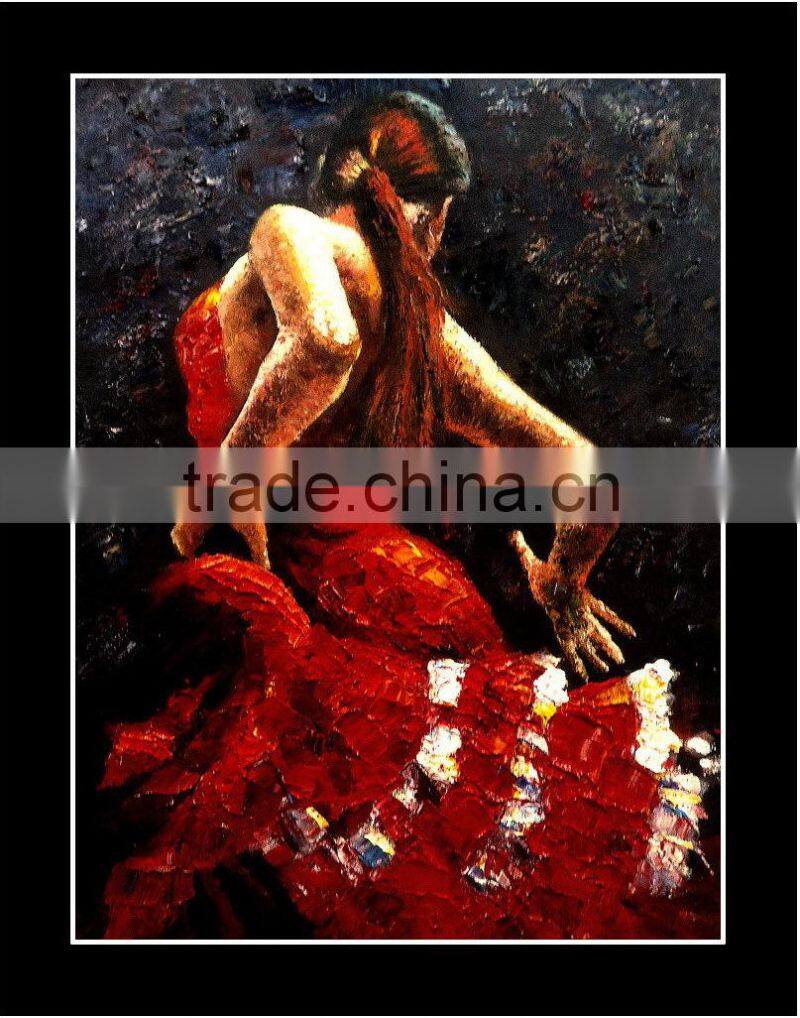 High Quality Best Price Modern Handmade Classical Dancer Painting