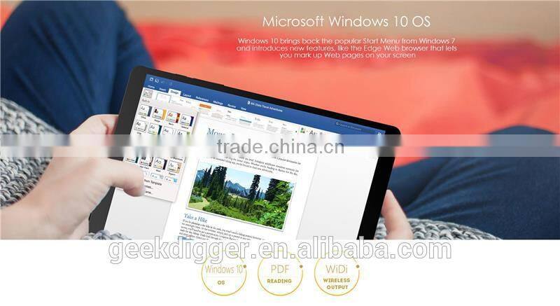 Teclast X89 Kindow Reader Tablet PC-BLACK/ Win 10 + Android 4.4 Intel Baytrail Z3735F Quad Core 1.33GHz 7.5 inch