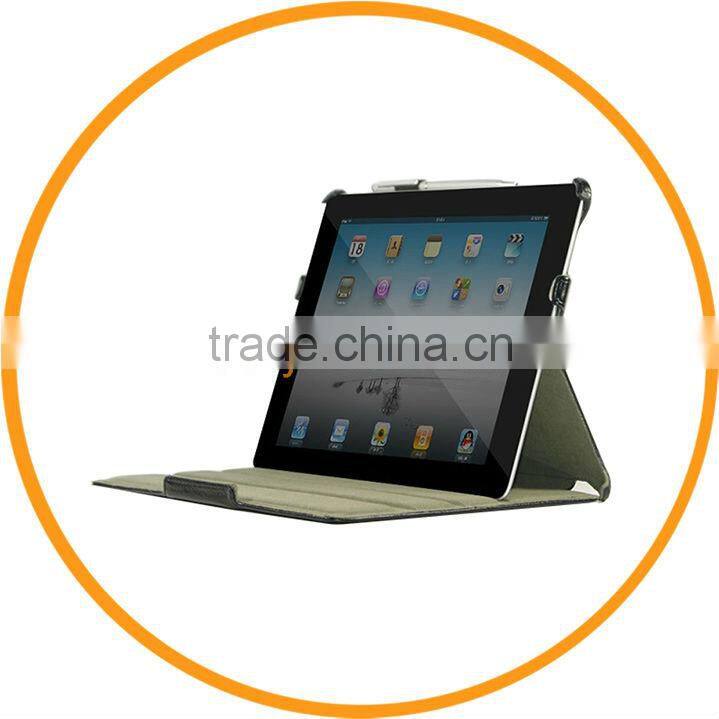 Leather Smart Cover Case for iPad Mini Carrying Case with Shoulder Strap Black from Dailyetech