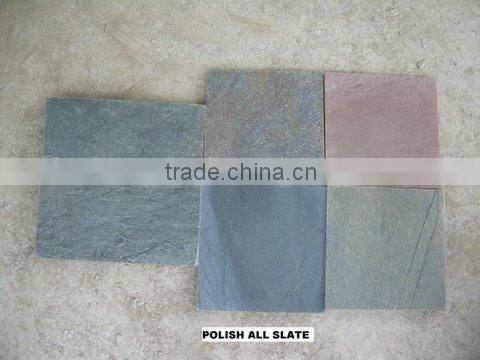 New design natural black slate rustic stone wall cladding