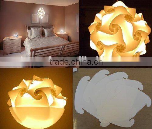Modern Contemporary DIY Elements IQ Jigsaw Puzzle Lamp Shade Ceiling Pendant Lamp Ball Light Lighting