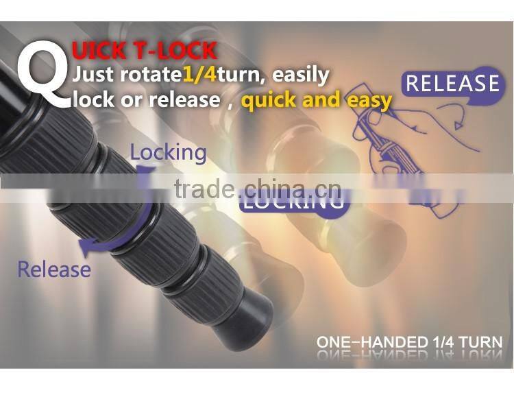 Hpusn 035lpro professional ball head aluminum tripod portable travel dslr camera tripods