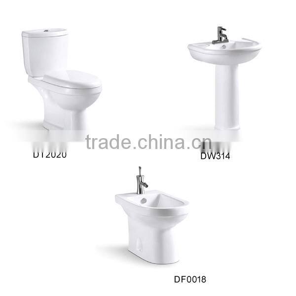 CE certificate Economic Washdown two piece toilet Bowl DT2020