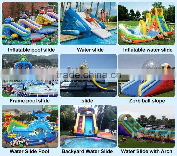 Promotional hots sale commercial double sided inflatable water slide