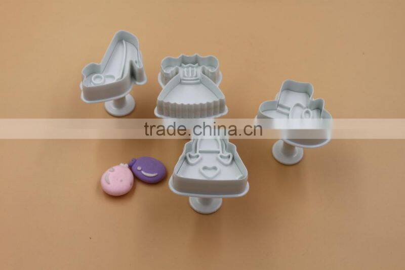 Fashion fondant cake insects patterns plastic sugarcraft plunger cutter sets