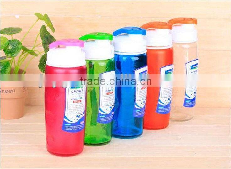 Colorful glass sport water bottle 500ml