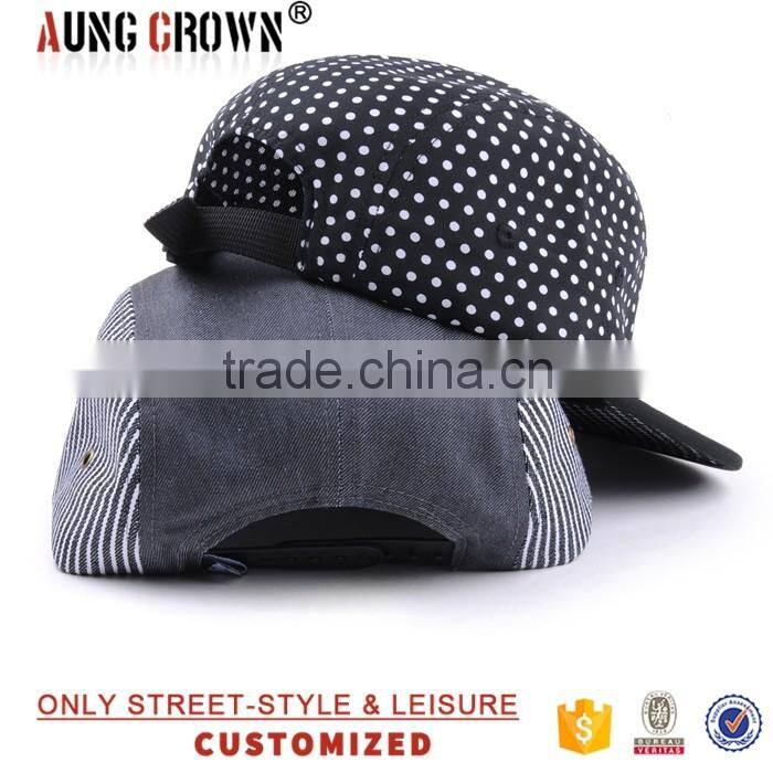 promotional custom print 5 panel caps