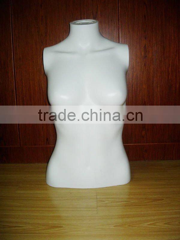 Plastic Female Half body Mannequin
