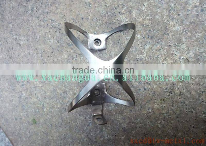 Cheap Titanium cup holder with handing brush finished high quality bicycle titanium XACD water bottle cages