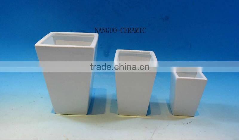 Ceramic bright coloured pots outdoor pots