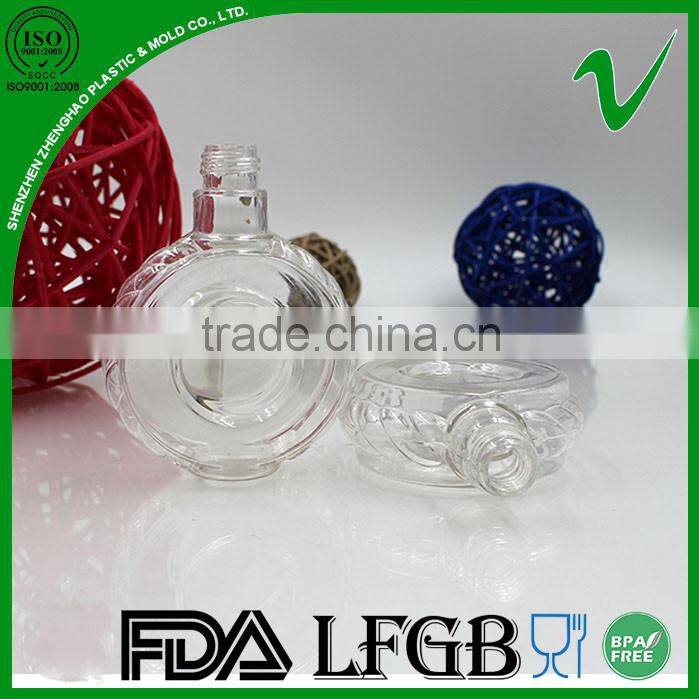 HDPE wholesale clear small plastic toy with screw cap