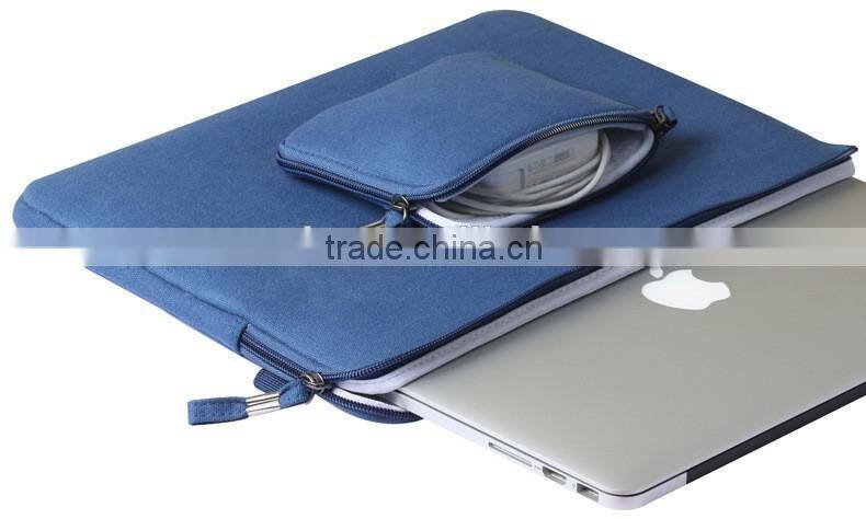 Newest Cowboy Canvas Sleeve Case For Macbook Laptop AIR PRO Retina 11",12",13",15 inch, Notebook Bag