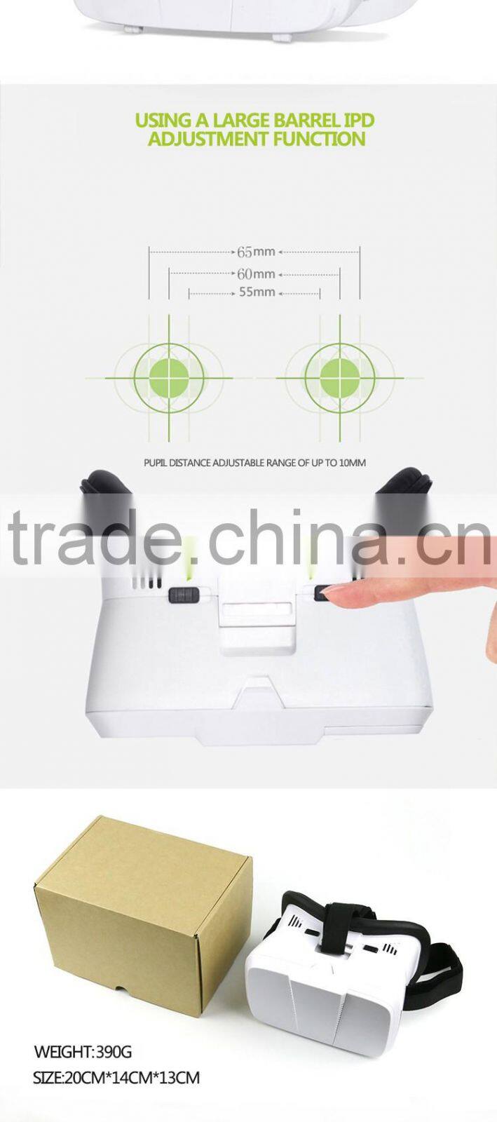 sex video google cardboard 3d vr remote control box 2.0