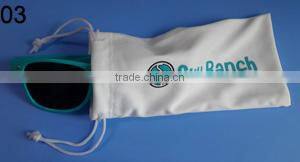 2016 wholesale price soft double drawstrings Microfiber sunglasses punch