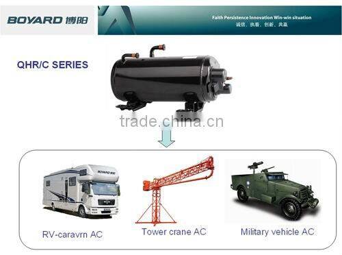 R22 hermetic Horizontal rotary compressor air conditioner for caravan