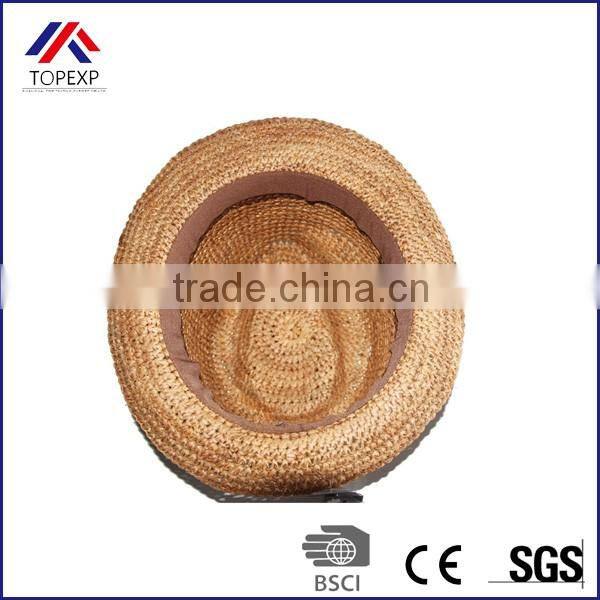 Cowboy Orange Straw Hat Straw Hat With Band