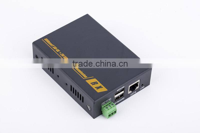 IR extender with HDBaseT cable rj45 hdmi kvm extender IR 100m support USB keyboard