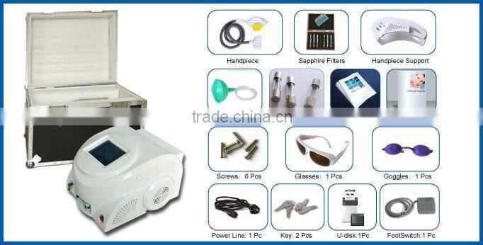 200,000 Shot times light portable iplmachine with big spots