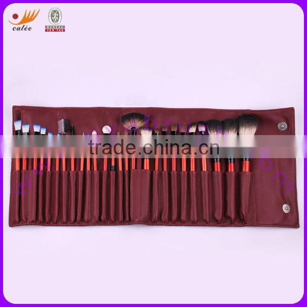 Professional Makeup Brush Set with Natural Hair and Wooden Handle