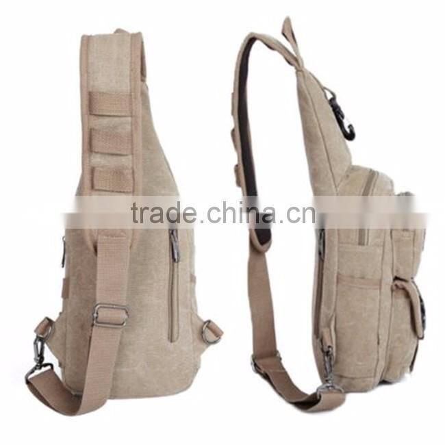 Custom fashion cute canvas girl school sling bag