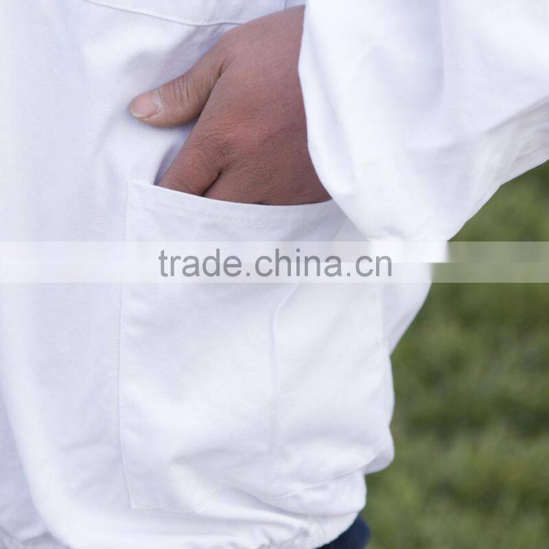100% Cotton White Bee Suit / Wholesale Beekeeping Clothing /Half Body Suit