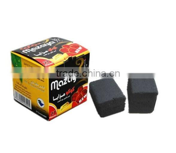 Cubic 2.5*2.5*1.5cm price of charcoal smokeless charcoal